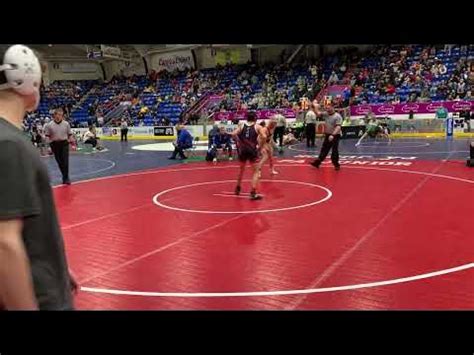 2023 PJW Junior High Wrestling State Championships 124lb Round of 16 - Rothermel vs Grossman ...