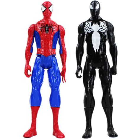 Superhero Spiderman Black Goblin Venom PVC Action Figure Toys Western Animiation Spider Man ...