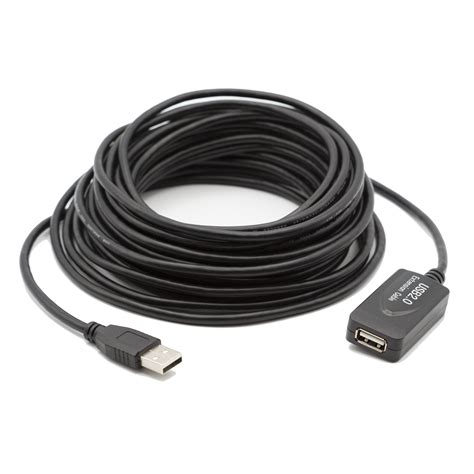 30ft, USB 2.0 Hi-Speed, Active Extension Cable