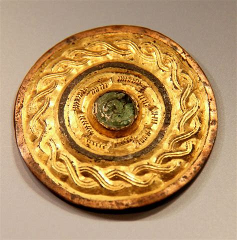 Jewelled disc brooch | Brooch, Anglo saxon, Jewels