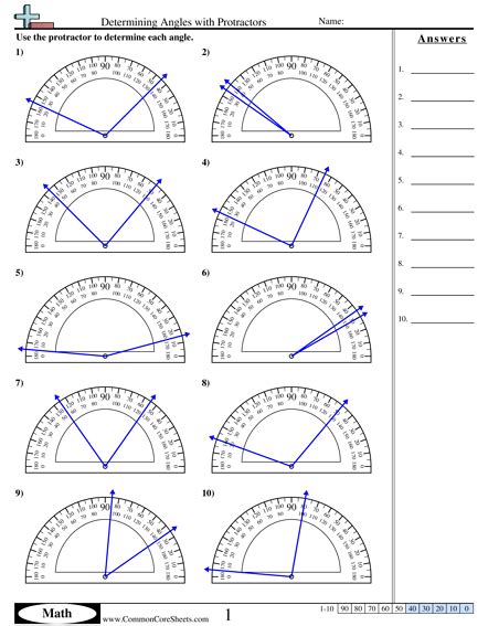 4th Grade Measuring Angles With A Protractor Worksheet – Thekidsworksheet