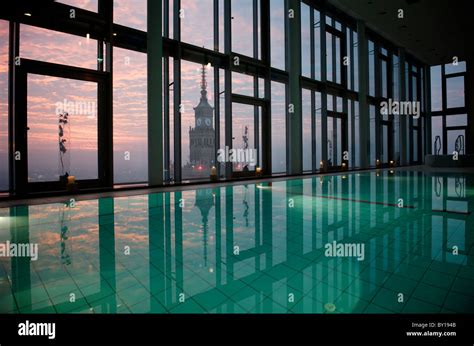 The swimming pool of the Hotel InterContinental, Warsaw, Poland Stock Photo - Alamy