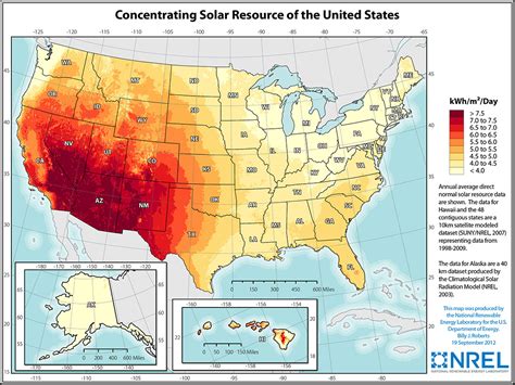 PV Solar Radiation Map