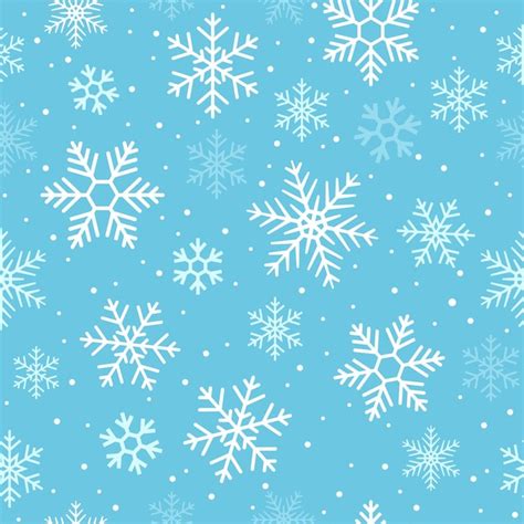 Premium Vector | Winter seamless pattern with snowflakes