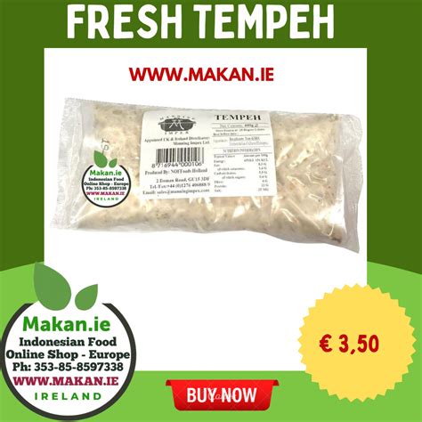 Fresh Tempeh Vegan 400gr | Makan Indonesian Food