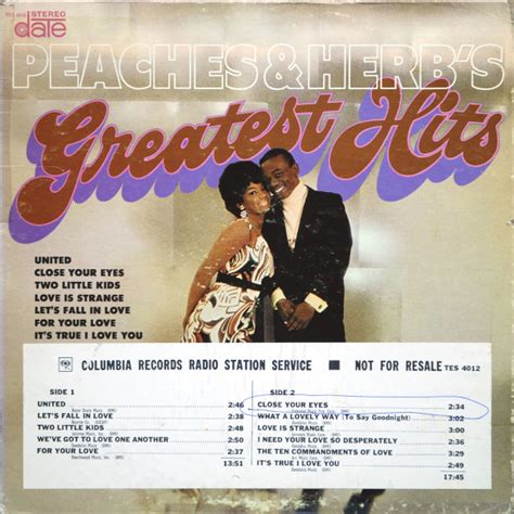 Peaches & Herb – Peaches & Herb's Greatest Hits (1968, Santa Maria Pressing, Vinyl) - Discogs