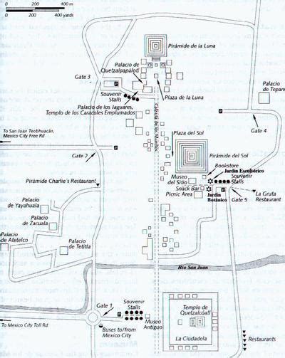 Map of Teotihuacán - MexConnect