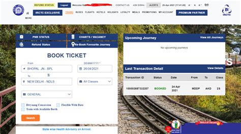 How to Book Train e-Tickets Online by IRCTC - Railway Station