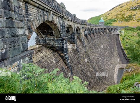 Graig Goch reservoir and masonry dam in the Elan Valley, Powys Wales, UK Stock Photo - Alamy