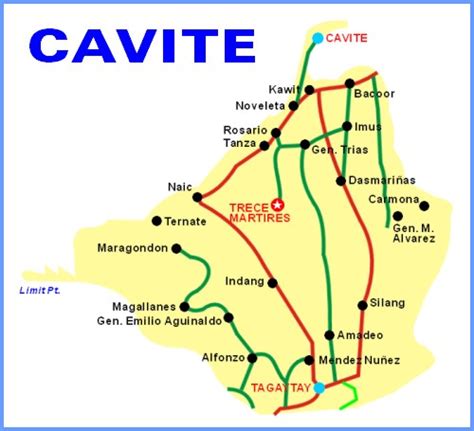 Map Of Cavite