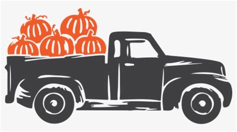 Truck With Pumpkins Clipart, HD Png Download - kindpng