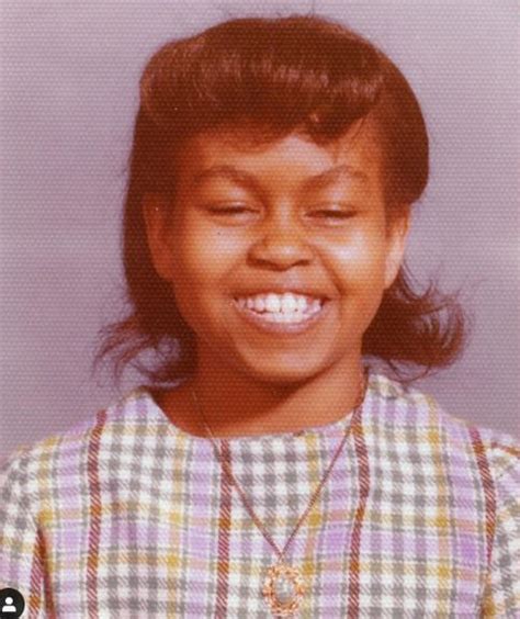 Michelle Obama shares rare photo from her early school days with a ...