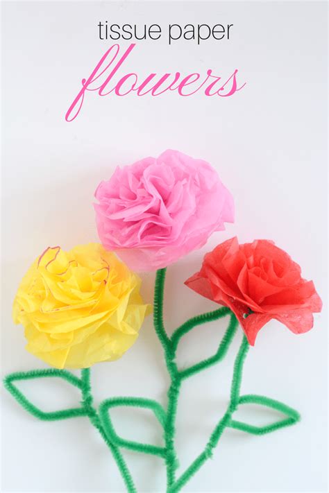 DIY Tissue Paper Flowers