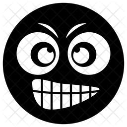 Giggling Emoji Icon - Download in Glyph Style