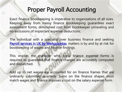 PPT - How Is Right Payroll Accounting Necessary | WeAccountax PowerPoint Presentation - ID:7760681