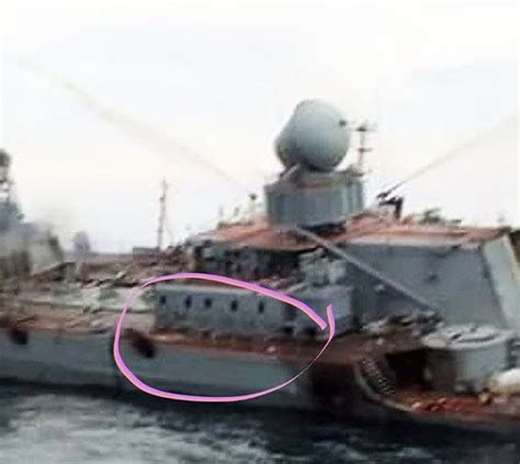 Picture Of The Russian Ship 'Moskva' Destroyed By Ukrainian Missiles ...