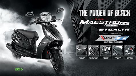 Hero MotoCorp launches Maestro Edge 125 Stealth Edition - Shifting-Gears