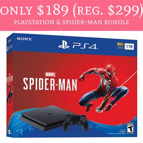 Only $189.99 (Regular $300) Playstation 4 Spider-Man Bundle - Deal Hunting Babe