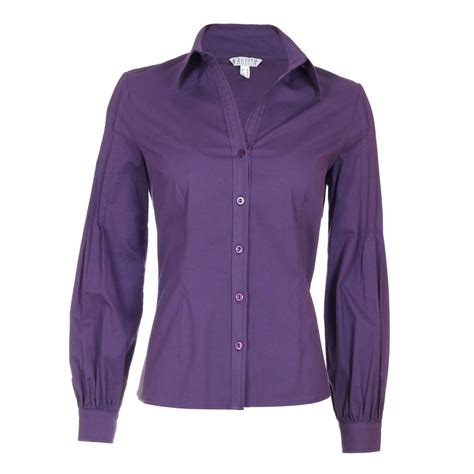 Violet-Purple-Shirt-For-Work-Womens-Work-Top