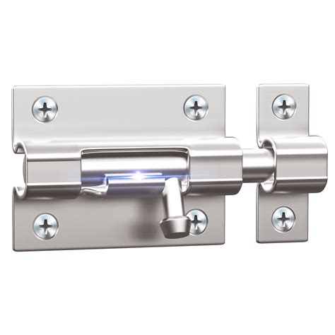 Snapklik.com : Door Security Slide Latch Lock, 3 Inch Barrel Bolt