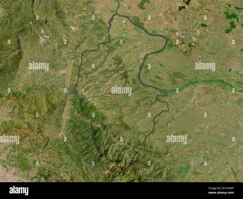 Vidin, province of Bulgaria. Low resolution satellite map Stock Photo - Alamy