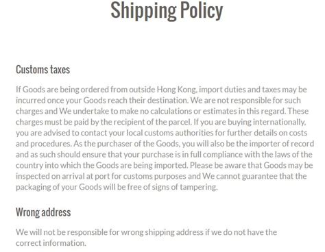 shipping policy template 8. | Policy template, Word template, Invoice template word