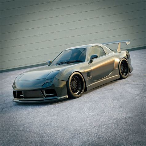 Mazda RX-7 FD Spirit Modified 3D model | CGTrader