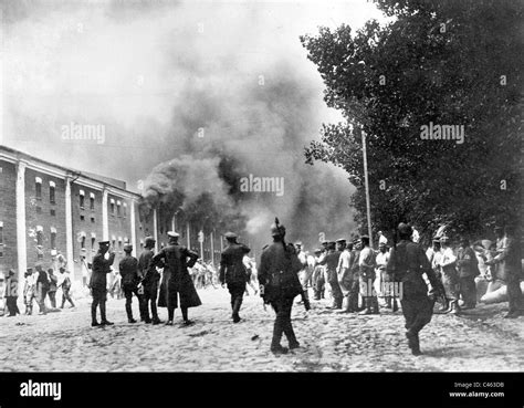 German soldiers after the capture of Brest-Litovsk, 1915 Stock Photo ...