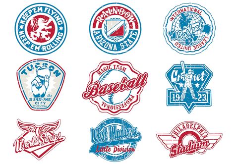 Grungy Sports Vector Logo Pack 51329 Vector Art at Vecteezy