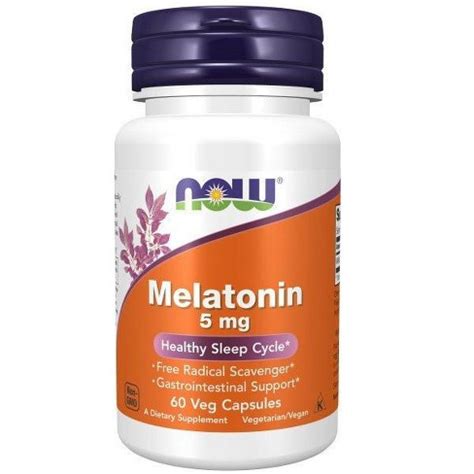 Melatonin 5mg By Now Foods - 60 Vegcap : Target