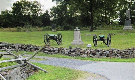 Lion Monument, Gettysburg Battlefield, Wheatfield, Walcott, Far North, Bigelow, Open Field ...