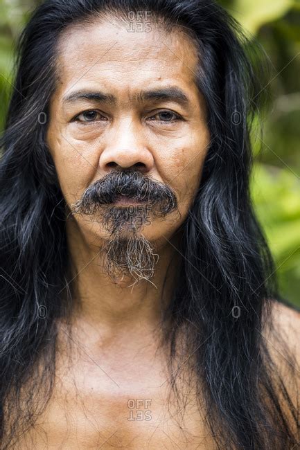 Pampanga, Philippines - April 17, 2014: A portrait of Victor Caparas, a Filipino man from Cutud ...