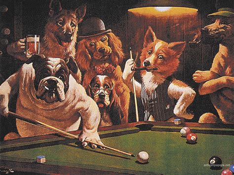 “Hustler” by Arthur Sarnoff - DogsPlayingPoker.org