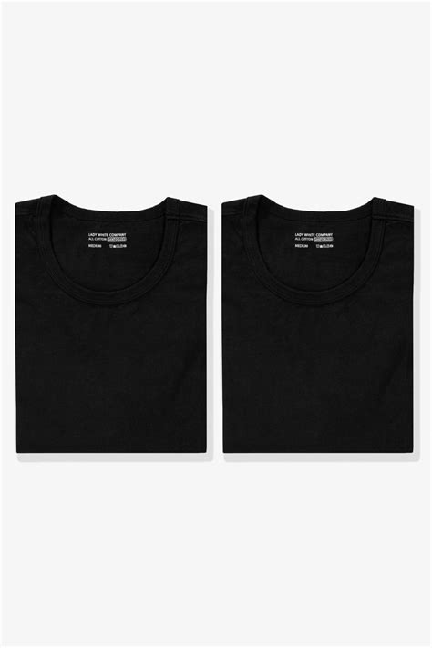 T-SHIRT 2-PACK - BLACK – LADY WHITE CO.