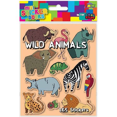 Mini Sticker Book - Wild Animals | Toybox Tales