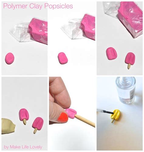 Polymer clay popsicles | by Make Life Lovely | Polymer crafts, Cute polymer clay, Polymer clay ...