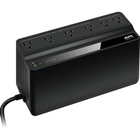 APC UPS 450VA Battery Backup Surge Protector, BN450M Backup Battery Power Supply, 6 Outlets ...