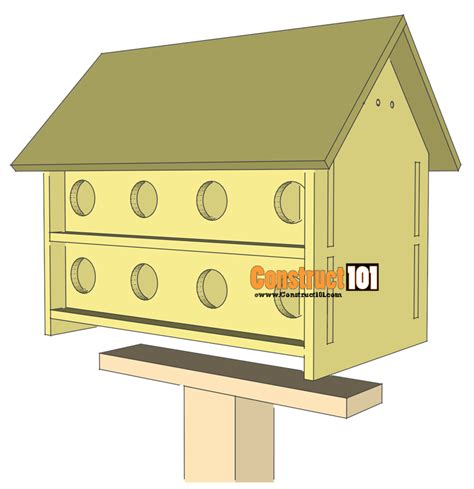 Step By Step Free Printable Purple Martin House Plans