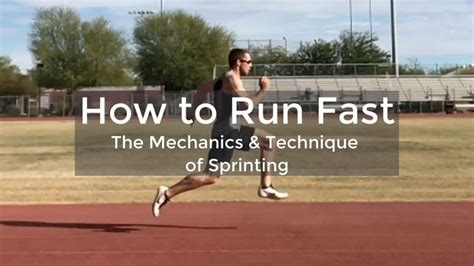 How to Run Fast - The Mechanics & Technique of Sprinting. Learn what technical characteristics ...