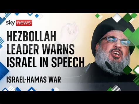 Watch live: Hezbollah leader Hassan Nasrallah delivers speech - The ...