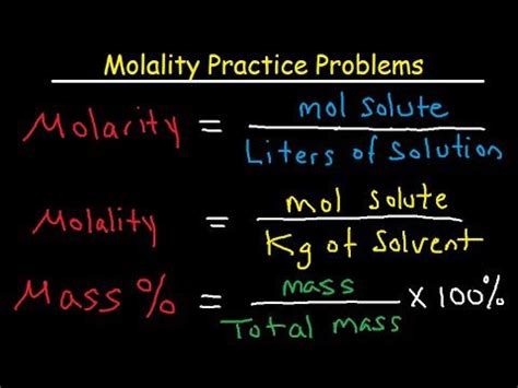 Image result for molality vs molarity | Solution examples, Chemistry, Teacher life