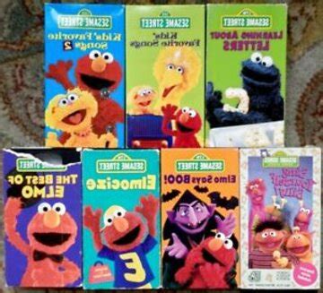 Sesame Street Disney VHS Lot