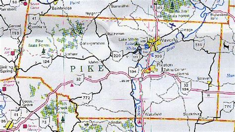 Pike County Map - Ohio - Ohio Hotels - Motels - Vacation Rentals ...