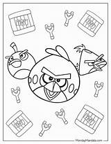 Angry Bird Bomb Coloring Page sketch template