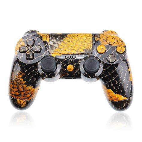 Wireless Controller Gold Dragon Cover Housing Case Shell For Ps4 Playstation 4 - Buy Cover ...