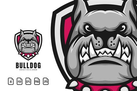 Bulldog Mascot Logo Graphic by maxs_graphic · Creative Fabrica