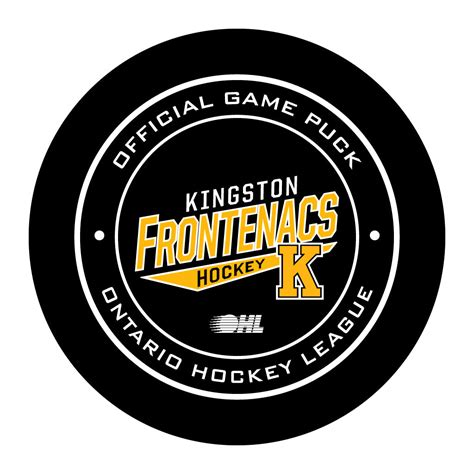 OHL Kingston Frontenacs Official Game Puck (Season 2015-2017) - Fronte ...