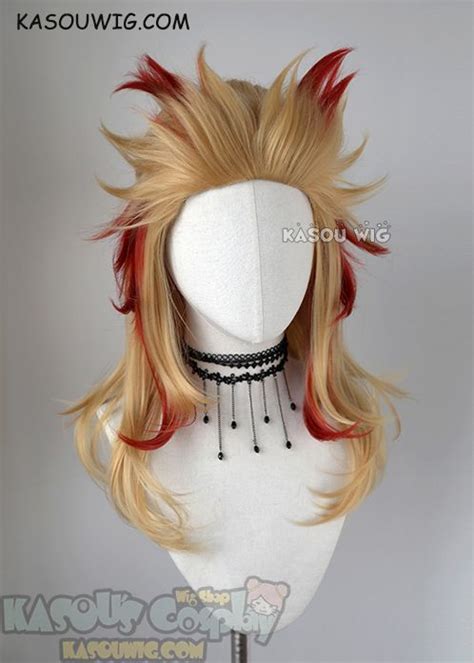 [Kasou Wig] Kimetsu no Yaiba Demon Slayers Kyojuro Rengoku layered ...