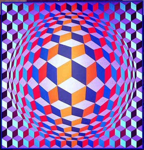 Vasarely | Geometric art, Victor vasarely, Illusion art