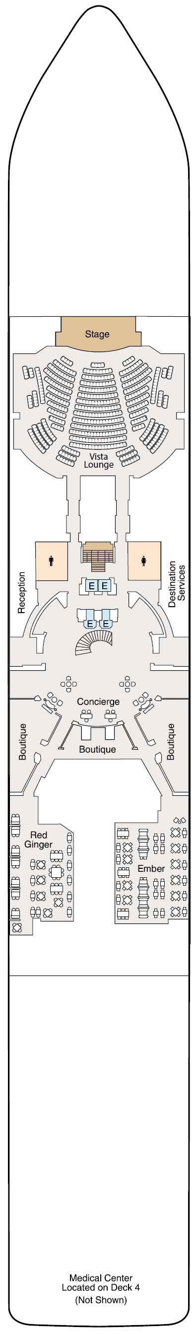 Vista Deck Plan | Oceania Cruises | ROL Cruise